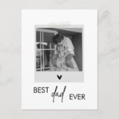 Bester Vater je Minimalistisches Foto Postkarte (Vorderseite)