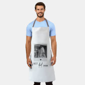 Bester Vater je Minimalistisches Foto Schürze (Getragen)