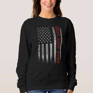 Bester Vater je mit amerikanischer Flagge für Vate Sweatshirt