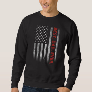 Bester Vater je mit amerikanischer Flagge für Vate Sweatshirt