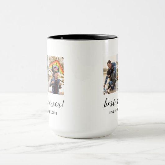 Bester Vater je mit dem Multi-Foto Tasse (Zentrum)