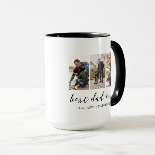 Bester Vater je mit dem Multi-Foto Tasse (VorderseiteRechts)
