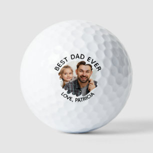 Bester Vater je mit Tag der benutzerdefinierten Fo Golfball