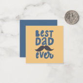 Bester Vater je Mitteilungskarte (Vorderseite/Rückseite Beispiel)