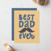 Bester Vater je Mitteilungskarte (Vorderseite/Rückseite Beispiel)