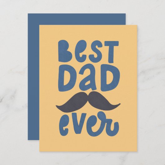 Bester Vater je Mitteilungskarte (Vorne/Hinten)