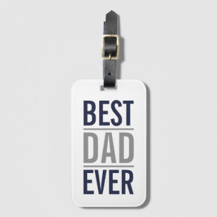 Bester Vater je Modern Navy Blue Gepäckanhänger