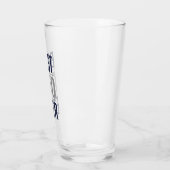 Bester Vater je | Modern Navy Blue Glas (Links)