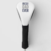 Bester Vater je | Modern Navy Blue Golf Headcover (Vorderseite)