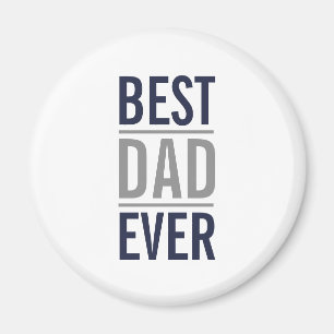 Bester Vater je   Modern Navy Blue Magnet