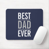 Bester Vater je | Modern Navy Blue Mouse Pad Mousepad (Mit Mouse)