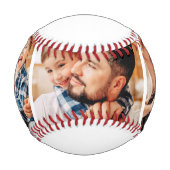 Bester Vater je Moderne Athletik 3 Foto Vatertag Baseball (Rückseite)