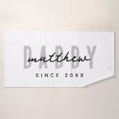 Bester Vater je Moderne Elegante Einfache Vater's  Badehandtuch (Badehandtuch)