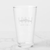 Bester Vater je Moderne Elegante Einfache Vater's Glas (Rückseite)