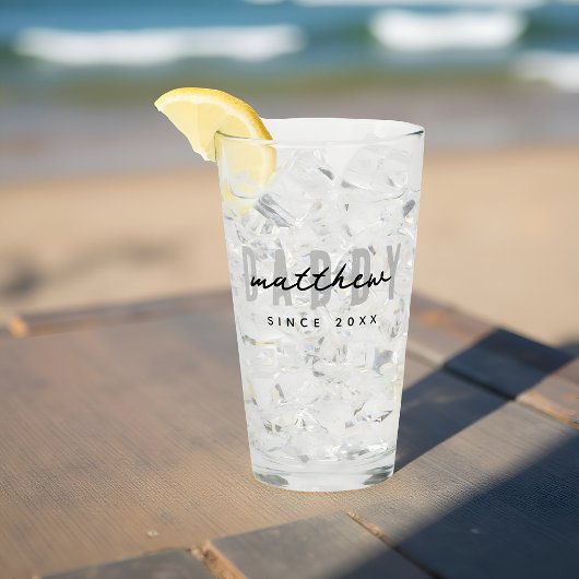 Bester Vater je Moderne Elegante Einfache Vater's Glas