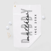 Bester Vater je Moderne Elegante Einfache Vater's Golfhandtuch (Insitu)