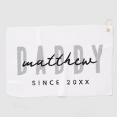 Bester Vater je Moderne Elegante Einfache Vater's Golfhandtuch (Horizontal)