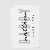 Bester Vater je Moderne Elegante Einfache Vater's Golfhandtuch (Vorderseite)