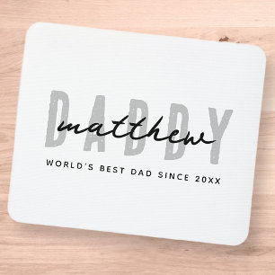 Bester Vater je Moderne Elegante Einfache Vater's  Mousepad