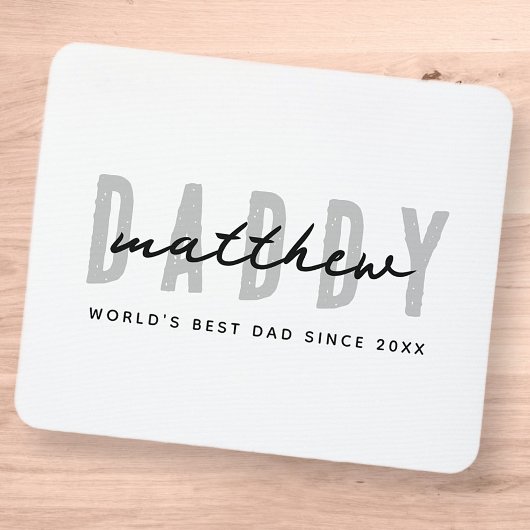 Bester Vater je Moderne Elegante Einfache Vater's Mousepad