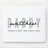 Bester Vater je Moderne Elegante Einfache Vater's Mousepad (Vorne)