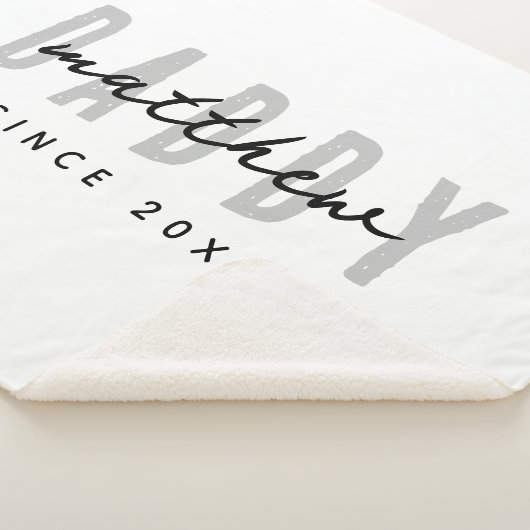 Bester Vater je Moderne Elegante Einfache Vater's Sherpadecke (3/4)