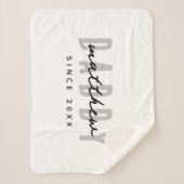 Bester Vater je Moderne Elegante Einfache Vater's Sherpadecke (Vorderseite)