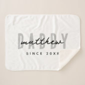 Bester Vater je Moderne Elegante Einfache Vater's Sherpadecke (Vorderseite (Horizontal))