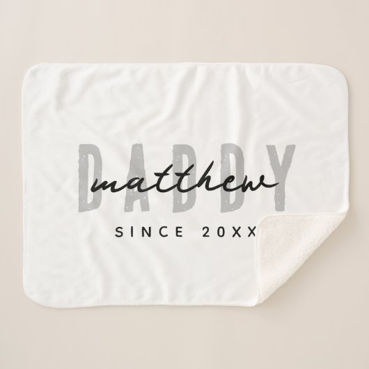 Bester Vater je Moderne Elegante Einfache Vater's  Sherpadecke (Vorderseite (Horizontal))