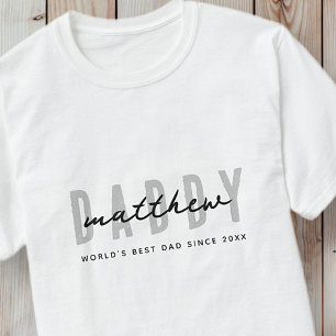 Bester Vater je Moderne Elegante Einfache Vater's T-Shirt