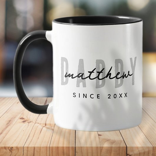 Bester Vater je Moderne Elegante Einfache Vater's  Tasse