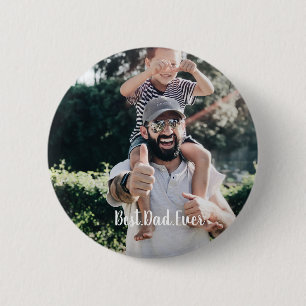 Bester Vater je Moderne Fotosammlung Button