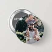 Bester Vater je Moderne Fotosammlung Button (Vorne & Hinten)