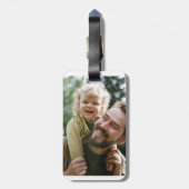 Bester Vater je Moderne Fotosammlung Gepäckanhänger (Rückseite vertikal)