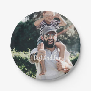 Bester Vater je Moderne Fotosammlung Pappteller