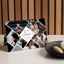 Bester Vater je Moderne Fotosammlung Personalisier Karte