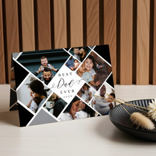 Bester Vater je Moderne Fotosammlung Personalisier Karte