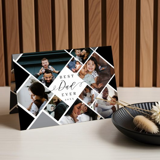 Bester Vater je Moderne Fotosammlung Personalisier Karte