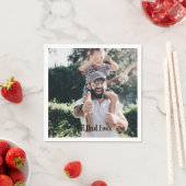 Bester Vater je Moderne Fotosammlung Serviette (Beispiel)