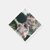 Bester Vater je Moderne Fotosammlung Serviette (Ecke)
