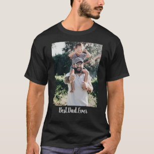 Bester Vater je Moderne Fotosammlung T-Shirt