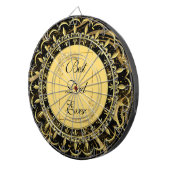 Bester Vater je Moderne Kalligraphie Wirbel Niedl Dartscheibe (Vorderseite rechts)