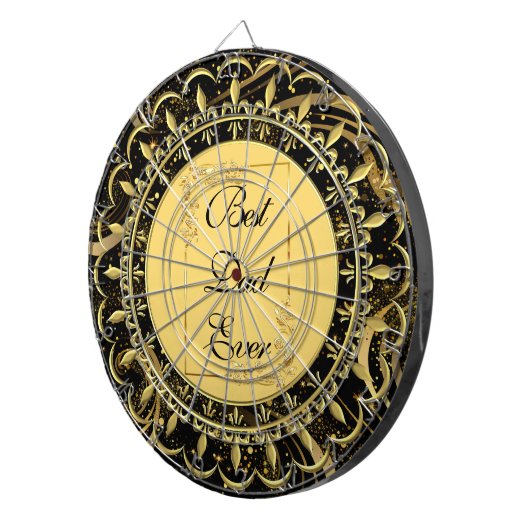 Bester Vater je Moderne Kalligraphie  Wirbel Niedl Dartscheibe (Vorderseite rechts)