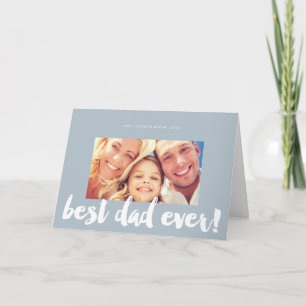 Bester Vater je Moderne, kühne Pinsel-Script-Fotok Karte