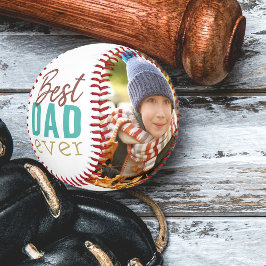 Bester Vater je Moderne Typografie 2 Foto Baseball