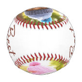 Bester Vater je Moderne Typografie 2 Foto Baseball (Rückseite)