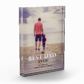 Bester Vater je Moderne Typografie Full Fotoblock (Links)