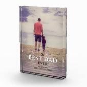 Bester Vater je Moderne Typografie Full Fotoblock (Rechts)