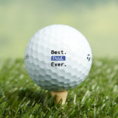 Bester Vater je Moderne Typografie Golf Bal Golfball (Insitu T-Shirt)