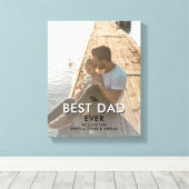 Bester Vater je Moderne Typografie Volles Foto Leinwanddruck (Insitu (Holzboden))